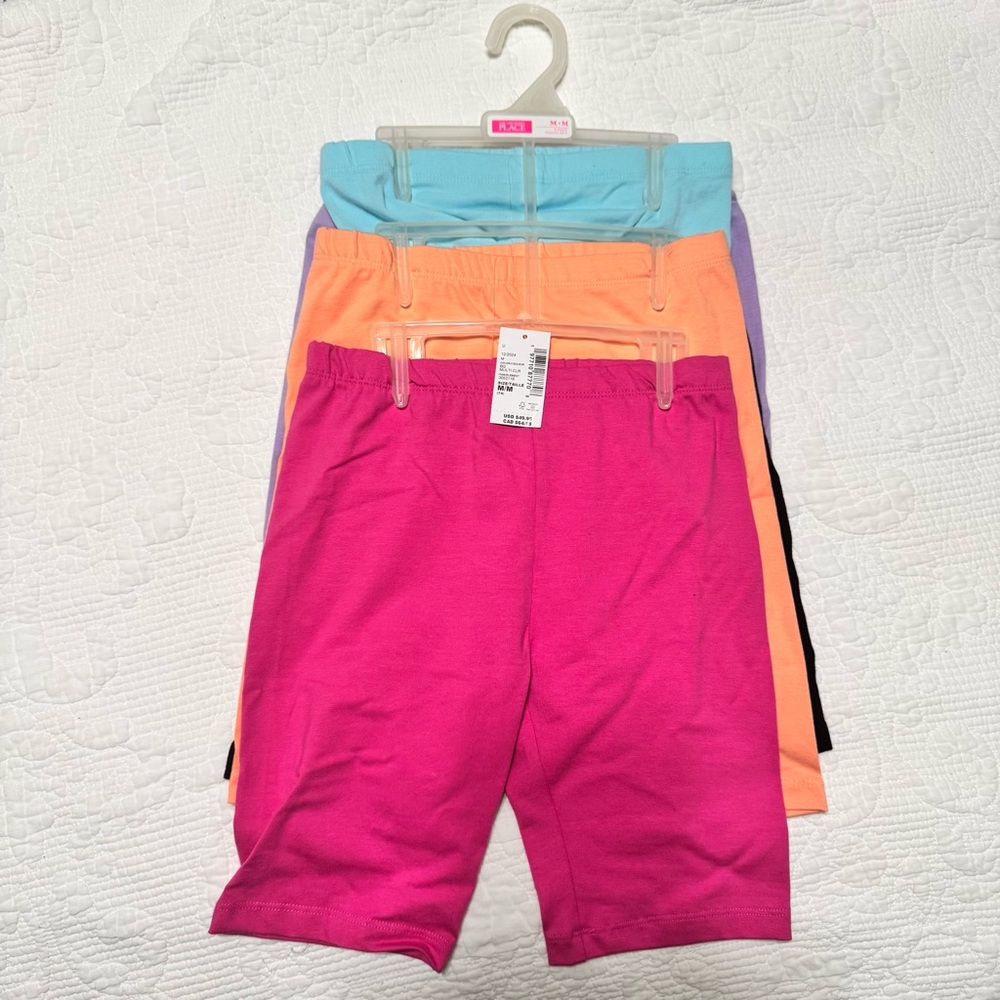 NWT Children’s Place Girls Bike Shorts 5 Piece Set - Size Medium 7/8
